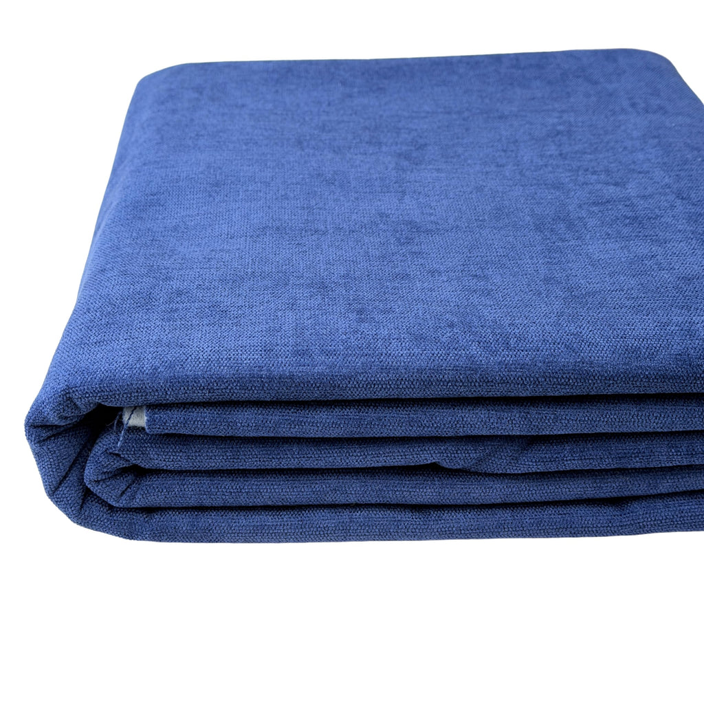 Premium Upholstery Chenille Fabric by the Yard - Thick & Soft Textured Fabric for Chairs, Sofa & Home Decor (Navy