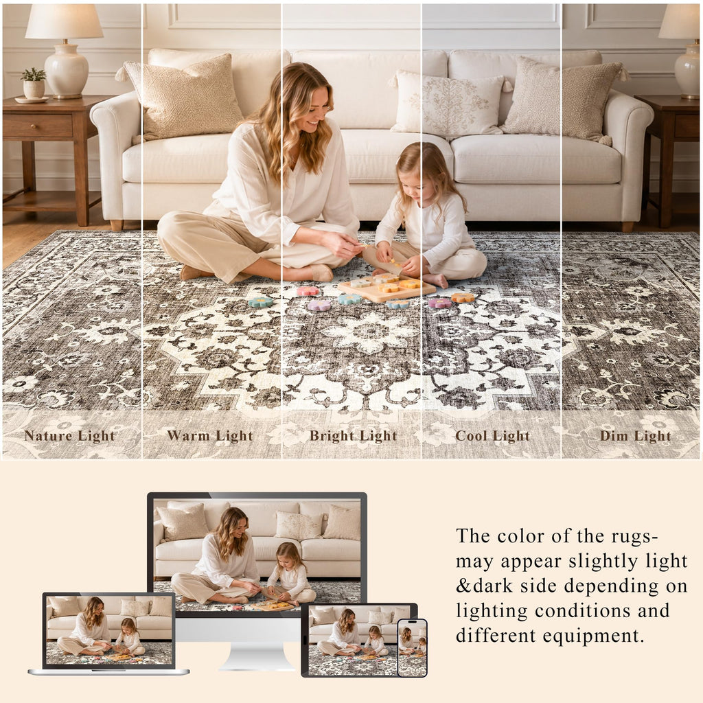 Washable Area Rug: Extra Large Soft Rugs