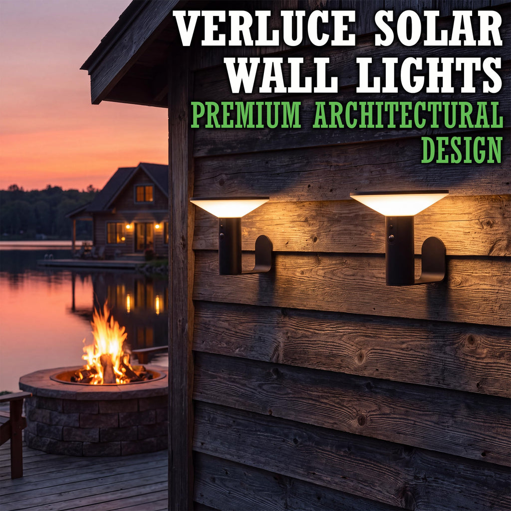 Victorian Solar Lights for Fence - Motion Sensor, 3 Modes, 2PK