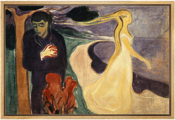 Framed Canvas Print Wall Art Separation, 1896 by Edvard Munch People Historic Illustrations Fine Art Traditional