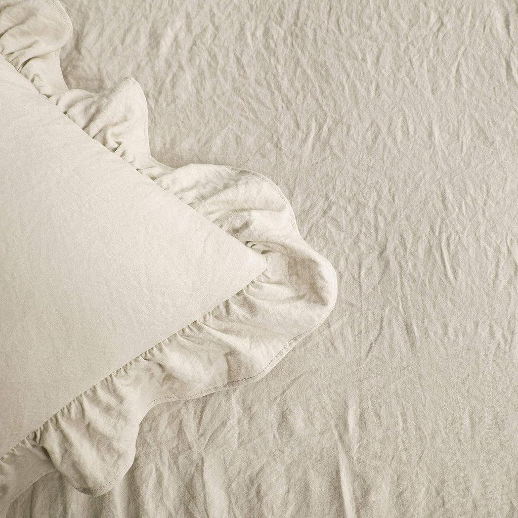 Ruffle Skirt Bedspread Set - 3-Piece Luxurious Farmhouse Bedding - Elegant Ruffle Detail - Timeless Style - Soft