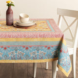 Table Cloth Rectangle Table 100% Cotton 60 x 120 Inches Tablecloth Reusable Decorative for Dining Ki