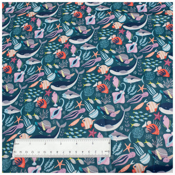Waterproof PUL Fabric - Print Designs, 59" Wide | Soft, Breathable, Durable Material for Cloth Diapers, Wet Bags &