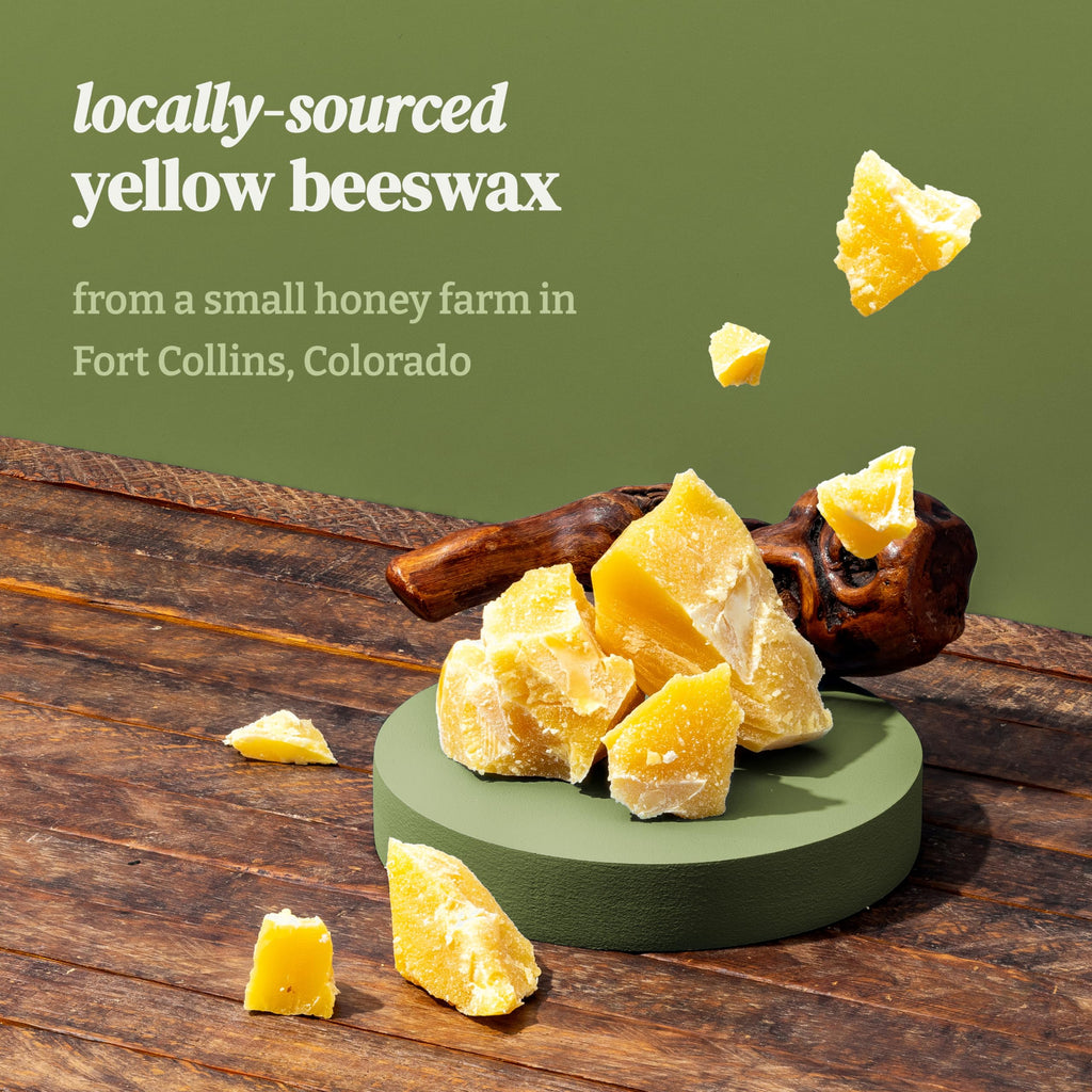 Apple Bourbon Organic Beeswax Candle | 2 Ingredients | 100% Pure Beeswax Candles, Non Toxic, Natural, Organic