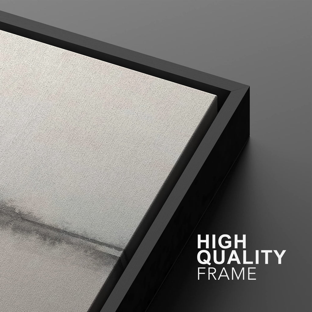 Framed Canvas Print Wall Art Set Grunge Pastel Paint Stroke Landscape Abstract Shapes Illustration Art Minimalism