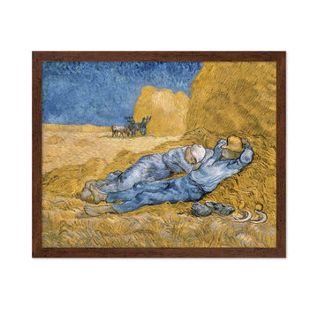 Master Vintage Van Gogh Poster - Retro Impressionism Print - Gift for Artist, Painter - Siesta After Millet, Noon