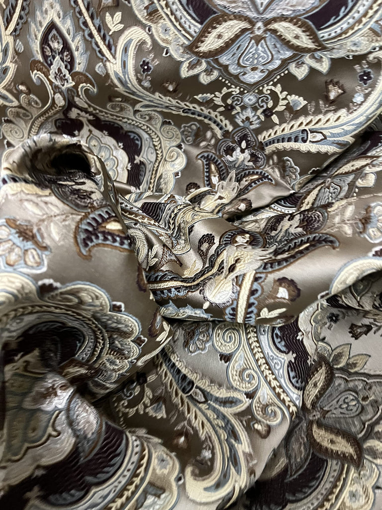 Luxurious Woven Jacquard Majestic Damask Fabric for Upholstery, Dining Chairs, Window Treatments, Crafts