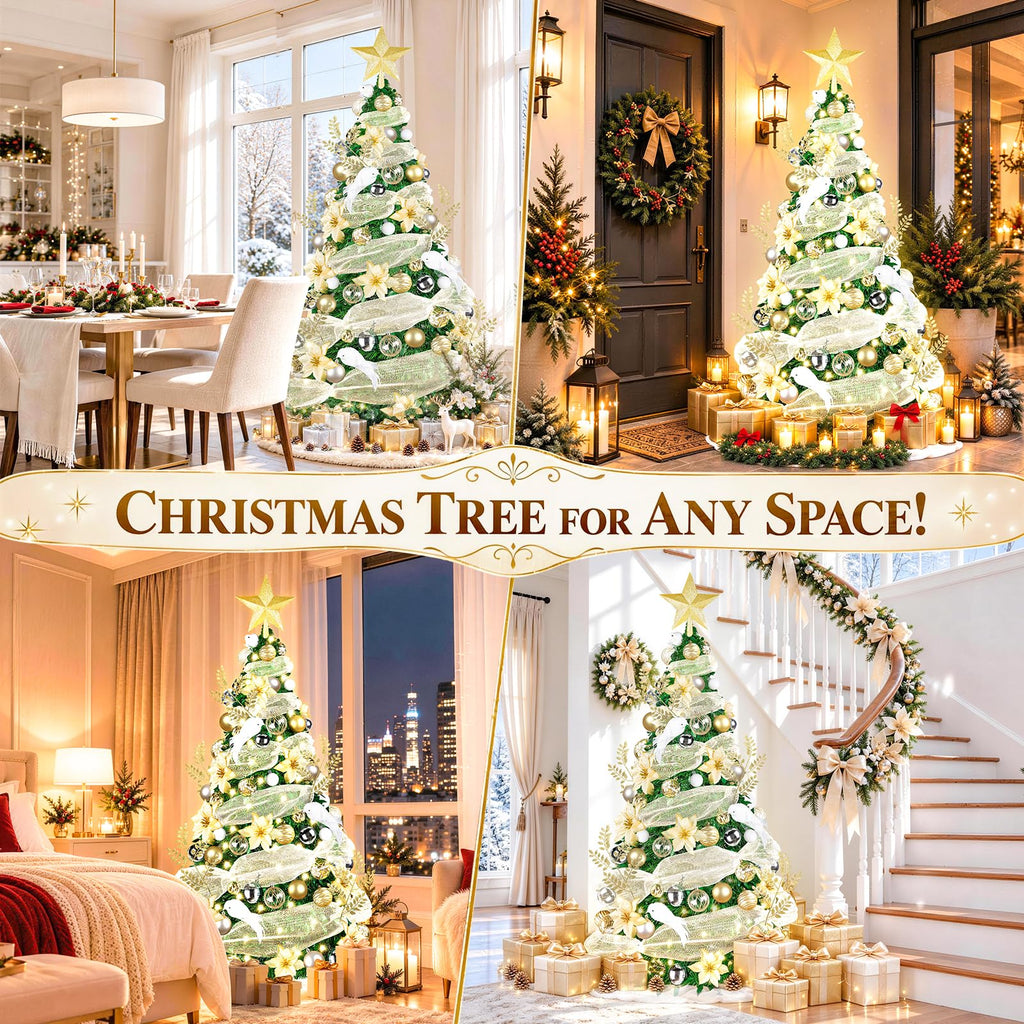 6FT Pre-Lit Pop Up with Remote for Holiday Decor