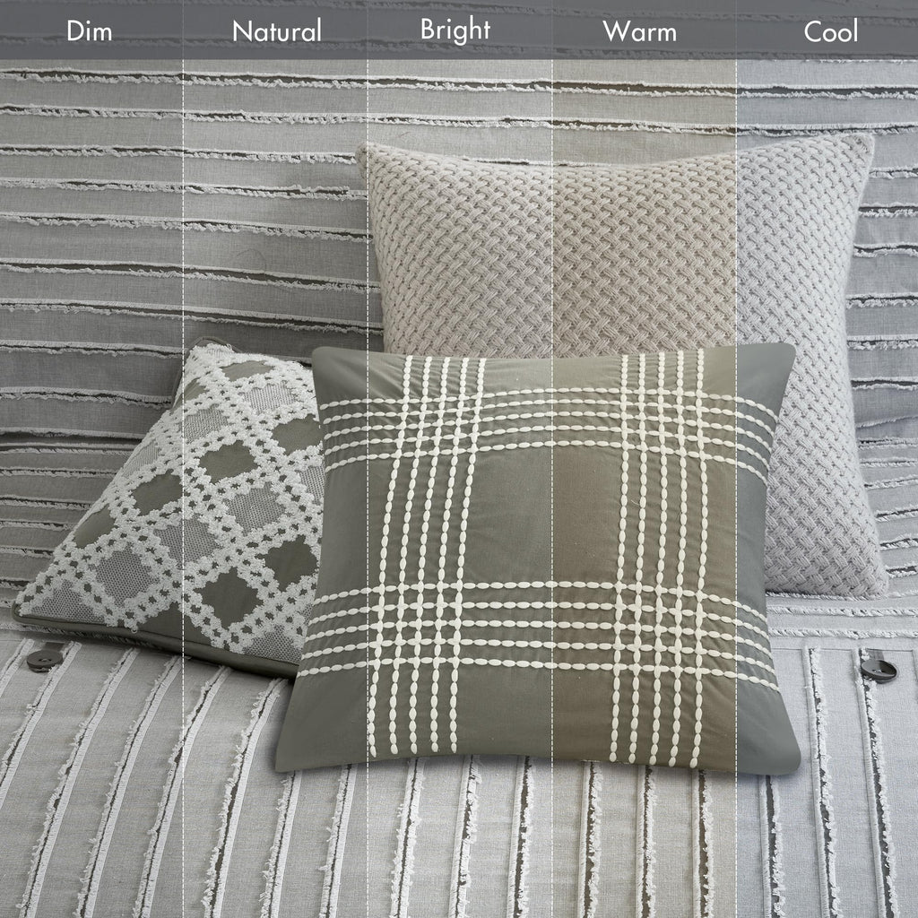 Park Farmhouse Cotton Comforter Set with Removable Cover, 8pc