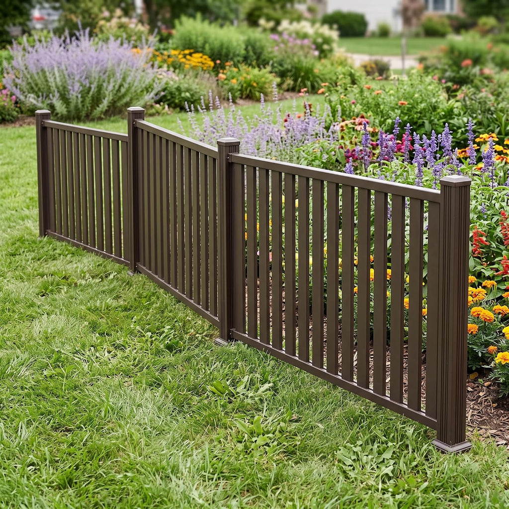 Metal Fence Panels for Outdoor Privacy Aluminum Alloy Customizable Fence Panels for Garden & Yard, 30 * 40