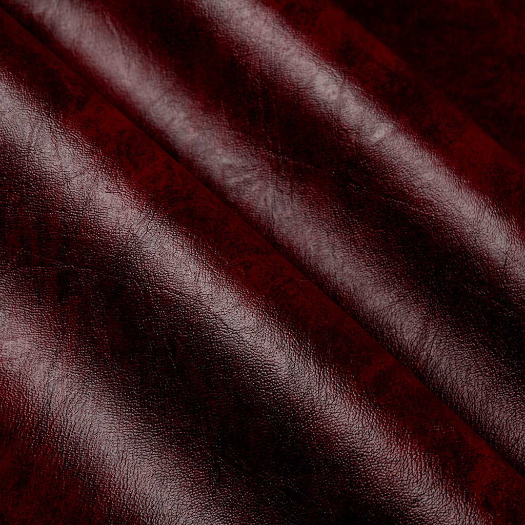 Faux Leather Caprice Wine, Fabric by the Yard