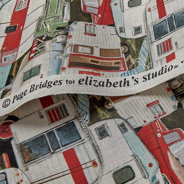 Vintage Trailers Packed Trailer Multi, Fabric by the Yard