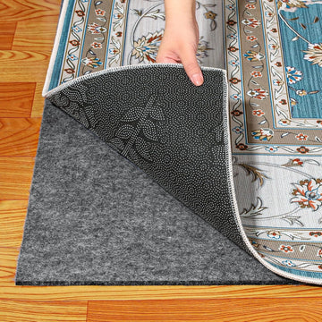 Waterproof Rug Pad 9x12 Ft, Under Area Carpet Padding, Non Slip Felt Rug Pads for Hardwood Floors, Protective - Set of 108
