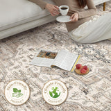 Area Rug 9x12 Washable Vintage - Soft Traditional Rugs