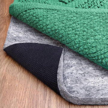 Non-Slip Rug Pad, 5x7, 0.25 inch, Felt Cushion with Real Rubber Backing, Made in the USA - Set of 35
