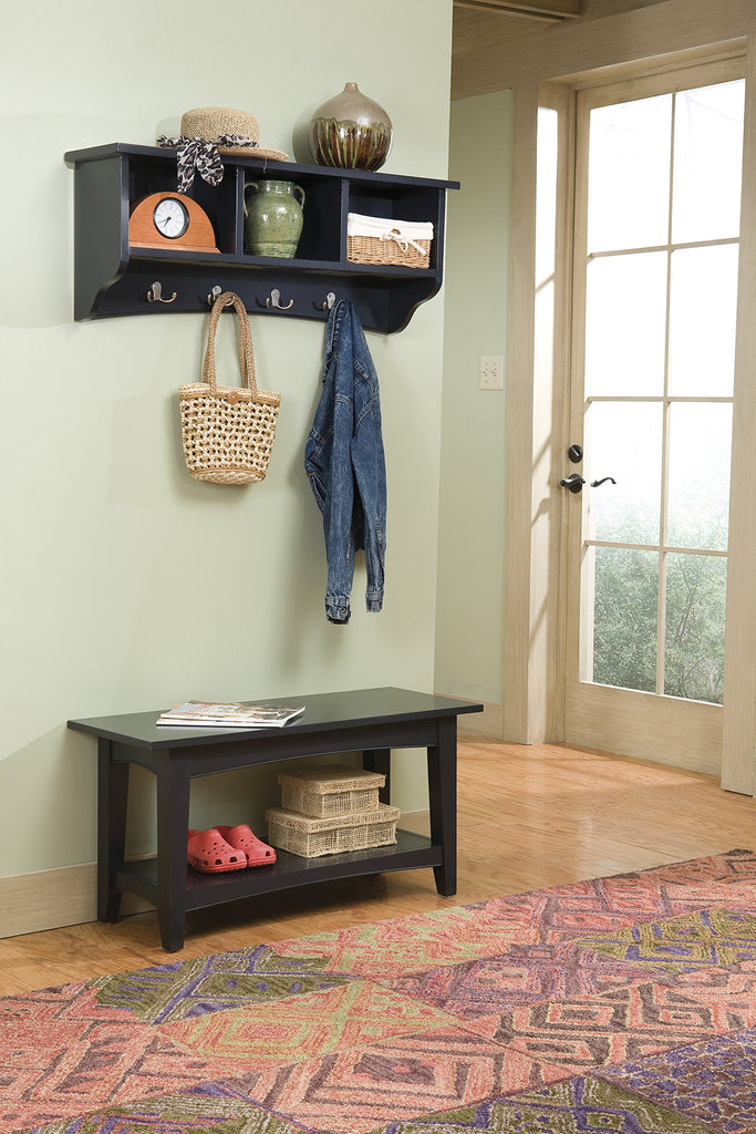 Shaker Cottage Bench, Chocolate