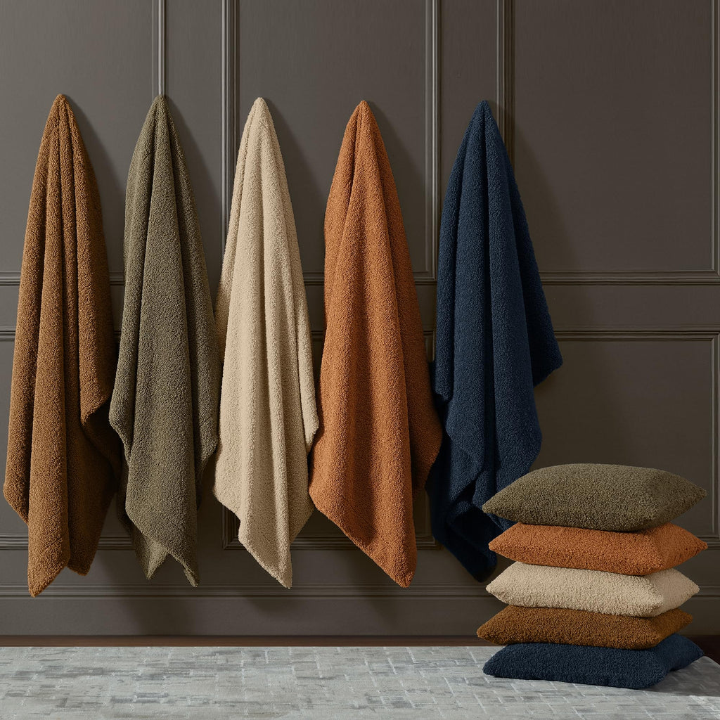 Teddy Umber 50x60 inch Boucle Throw Blanket