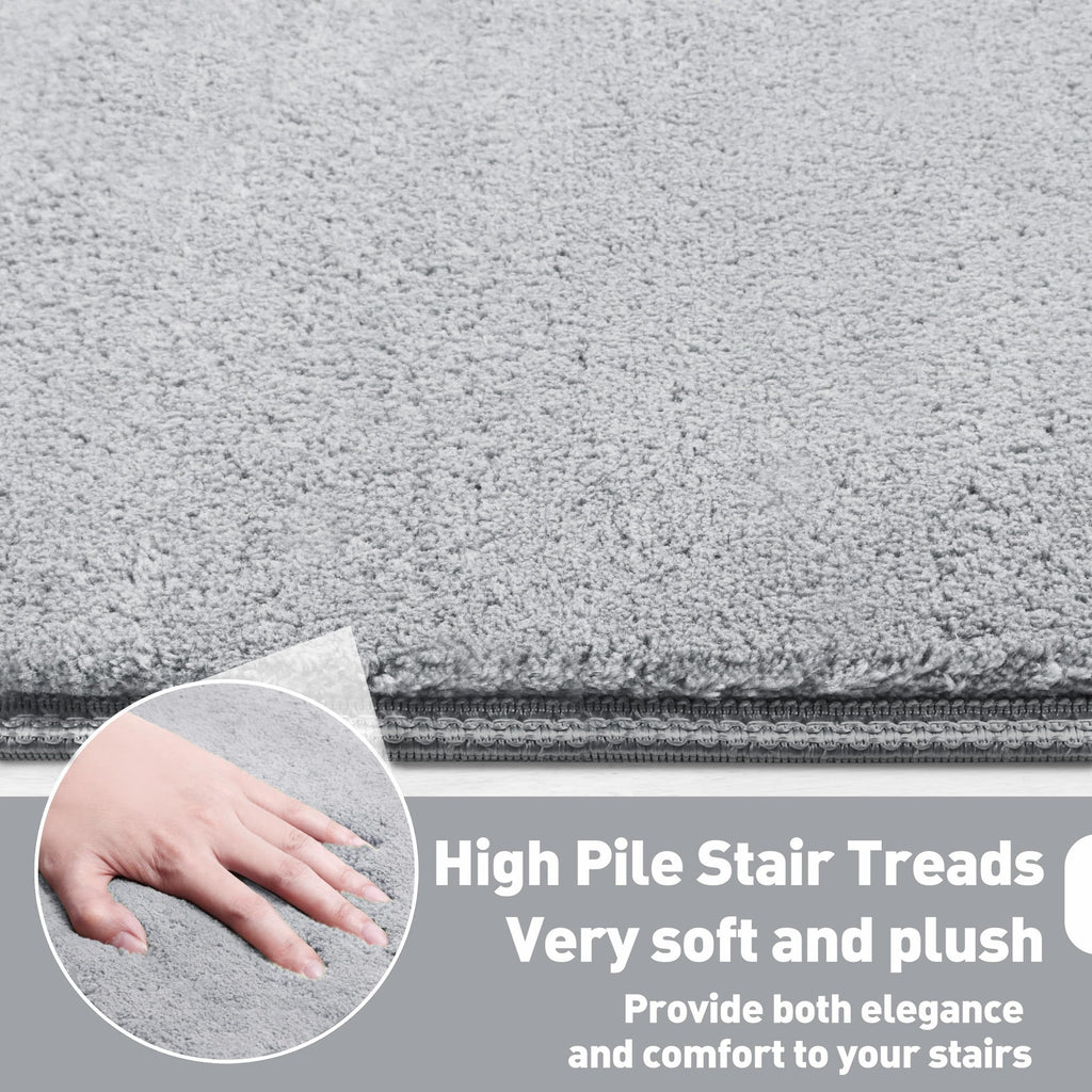 Bullnose Carpet Ultra Plush Grey 2 Pcs