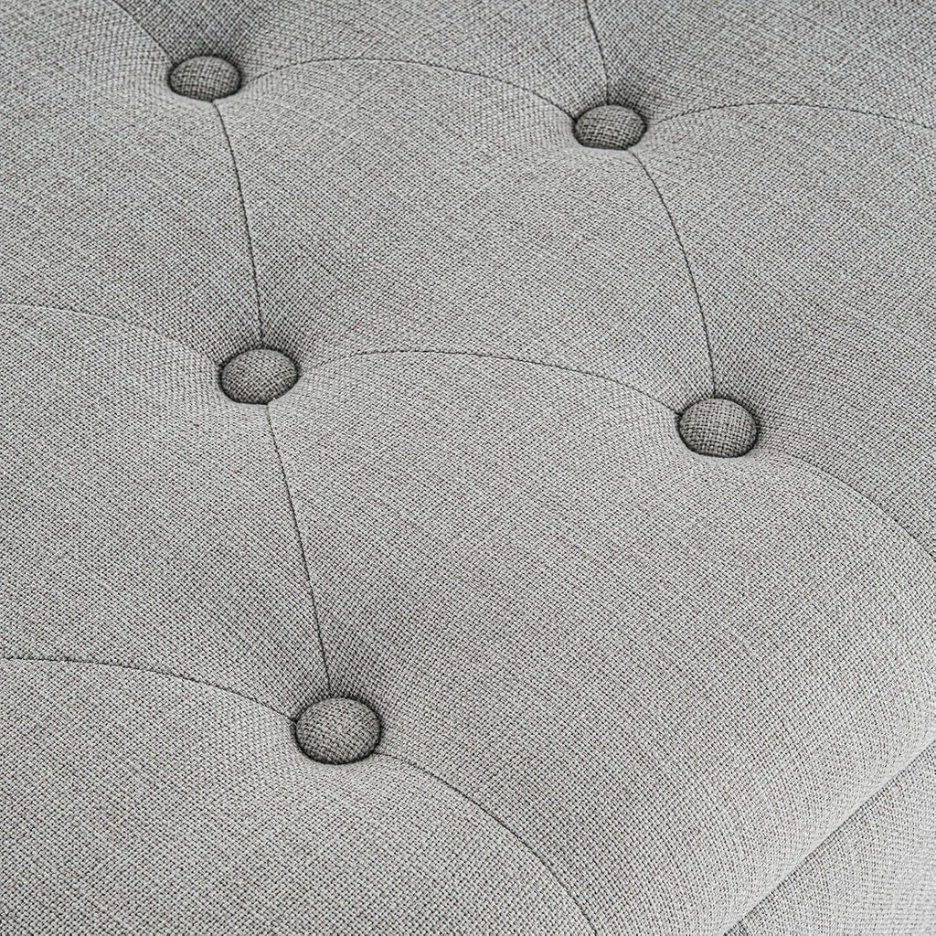 51" Bedroom Bench, End of Bed Bench with Button-Tufted Large Upholstered Storage Bench Ottoman Linen Window Benches