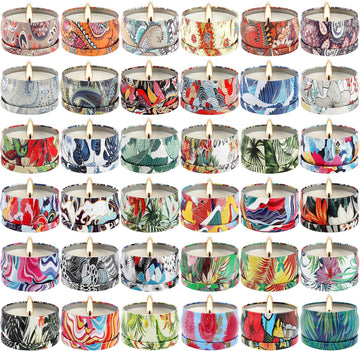 Set 36Pack Scented Candles,Candvent Calendar 2025,Gifts Soy Wax Travel Tin Jar Candles 2.5 OZ jar Candles for Mom for