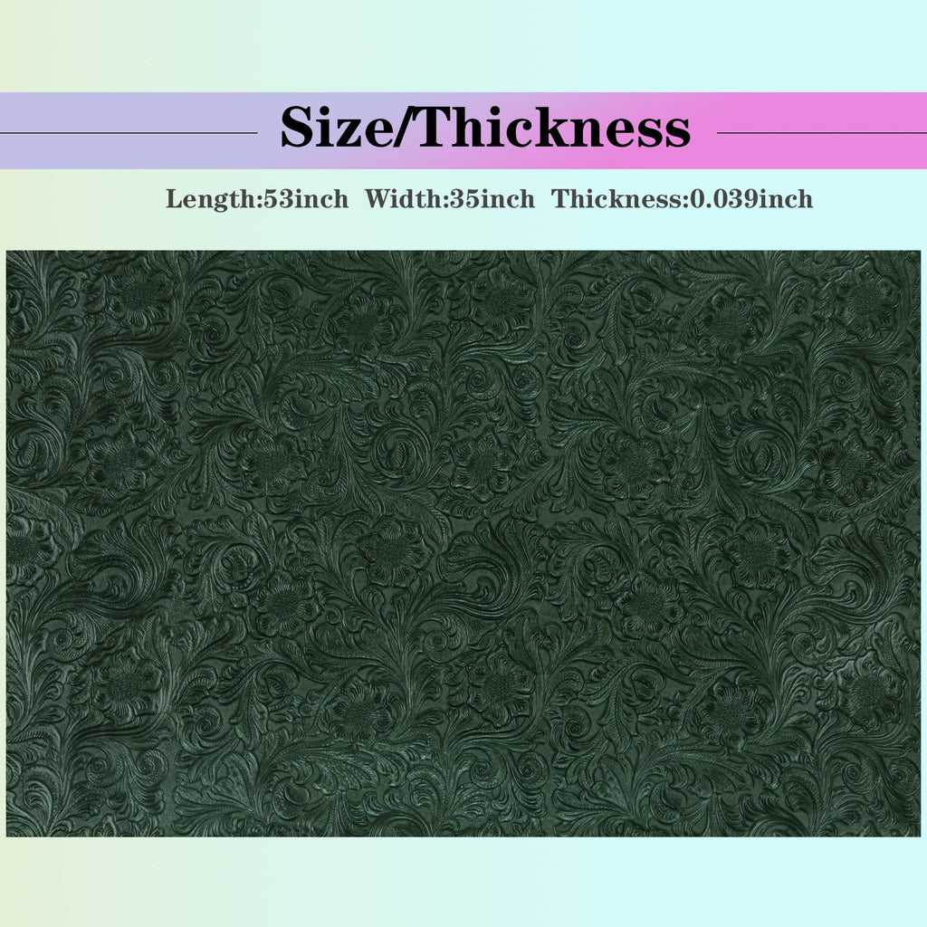 Embossed Faux Leather Fabric 1 Yard Cut 36"x53" Embossed Vinyl Suitable for Upholstery Furniture Seat, Handmade DIY