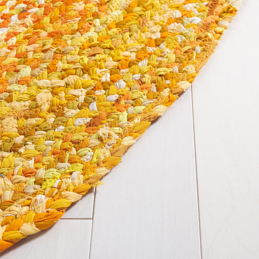 Braided Oval Rug 4x6, Cotton Braided Gold BRD452D