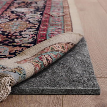 Dual Surface Rug Pad - 2' x 14' Runner, 1/4" Thick, Felt + Rubber, Non-Slip & Durable Design for Hard Floors &