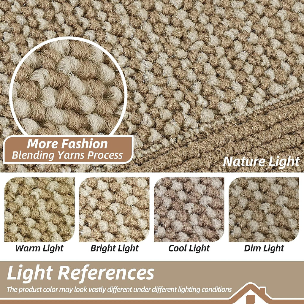 Indoor Door Mat 24" x 36", Dirt Trapper Door Mats, Beige | Non-Slip Entryway Rugs Washable, Trap Dirt Absorbent
