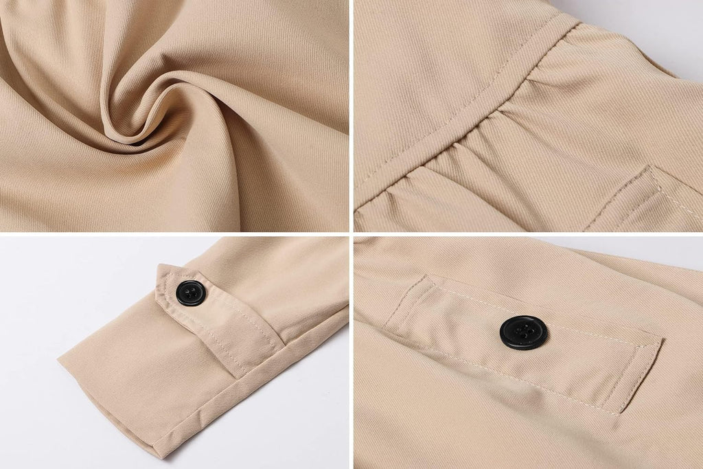 Girl's Single Breasted Trench Coat Hooded Dress Coat Outerwear