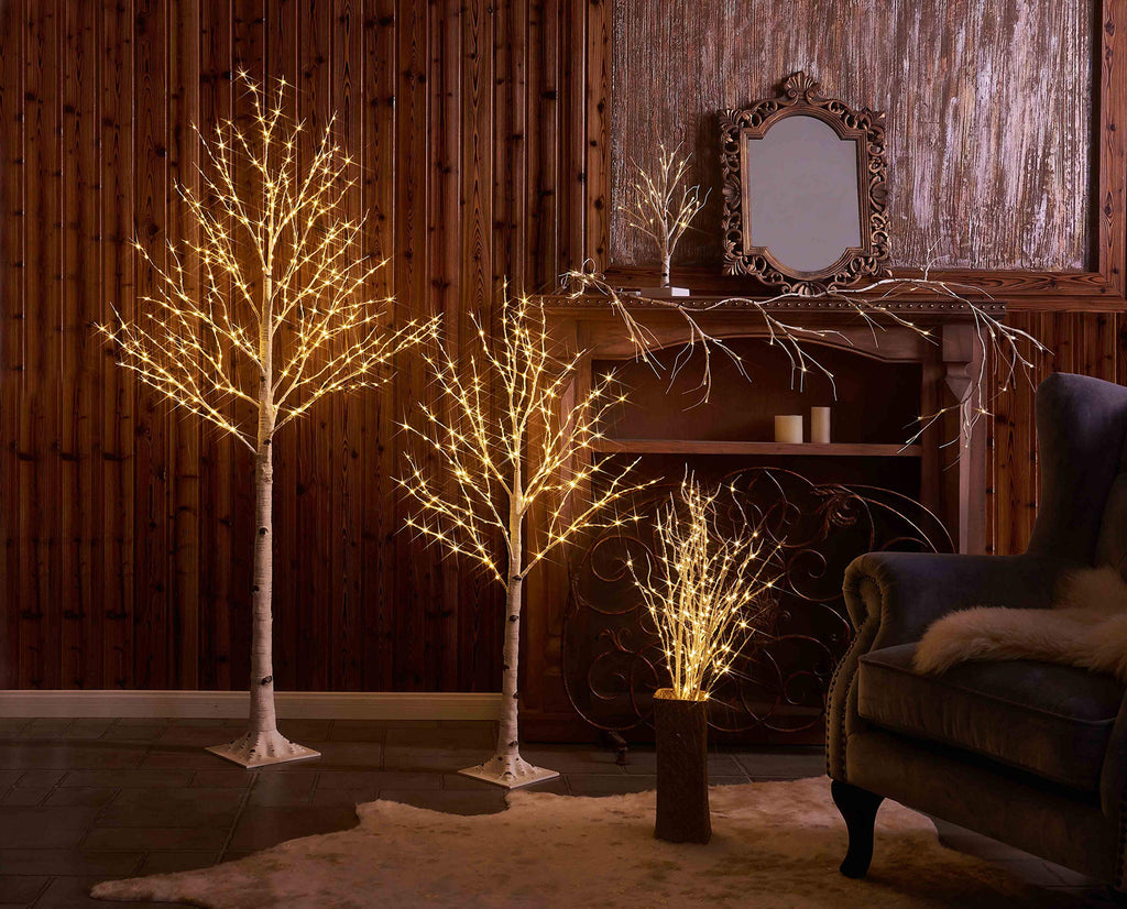 Lighted Twig Birch Tree with Fairy Lights 6FT 330 LED for Indoor Outdoor Home and Christmas Holiday Decoration