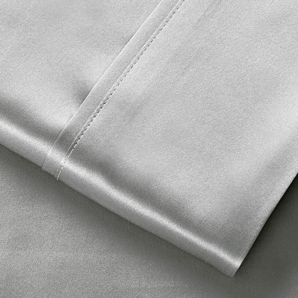 Silk Satin Sheets, King Satin Bed Sheet Set with Deep Pockets, Cooling Soft and Hypoallergenic Satin Sheets King