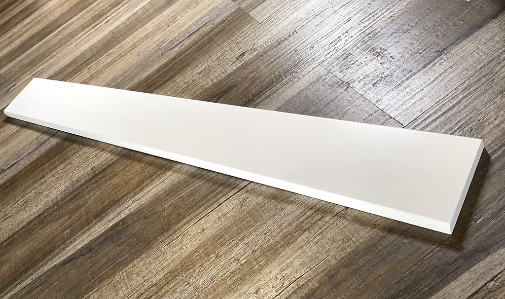 Solid White Engineered Marble Doorway Floor Threshold Saddle Polished, for Shower Curb, Bathroom Vanity Backsplash