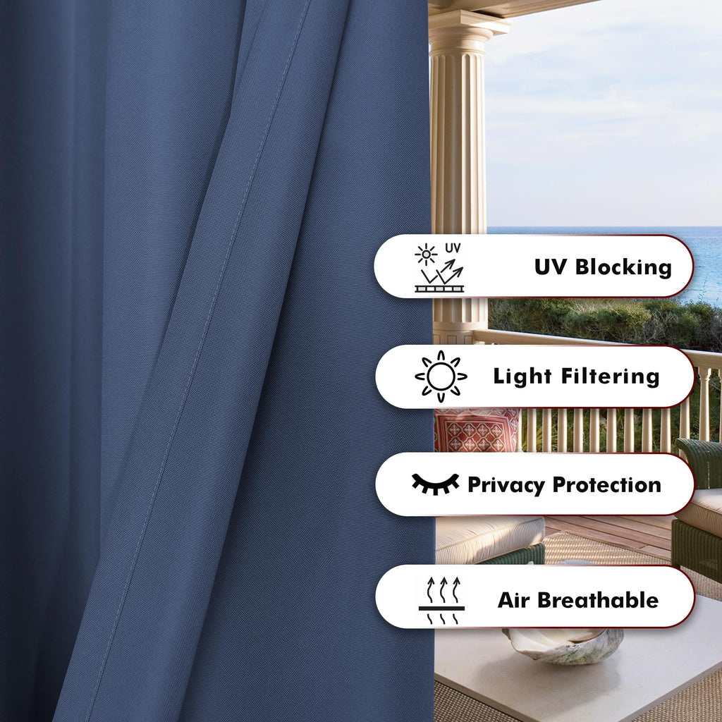Waterproof Outdoor Curtains Porch Pergola Cabana