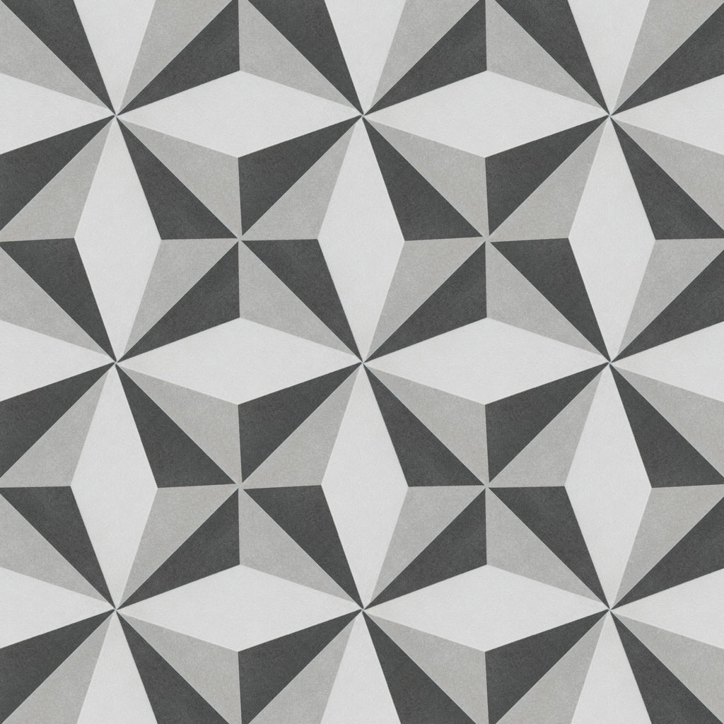 Twenties Mini Diamond 3-7/8" x 3-7/8" Ceramic Floor and Wall Tile