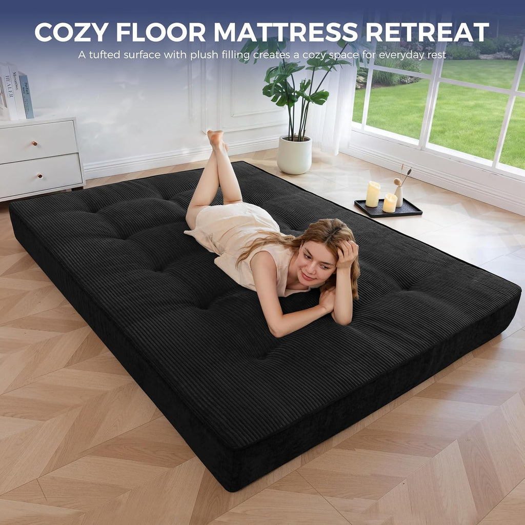 6" Extra Thick Japanese Floor Mattress Futon Mattress