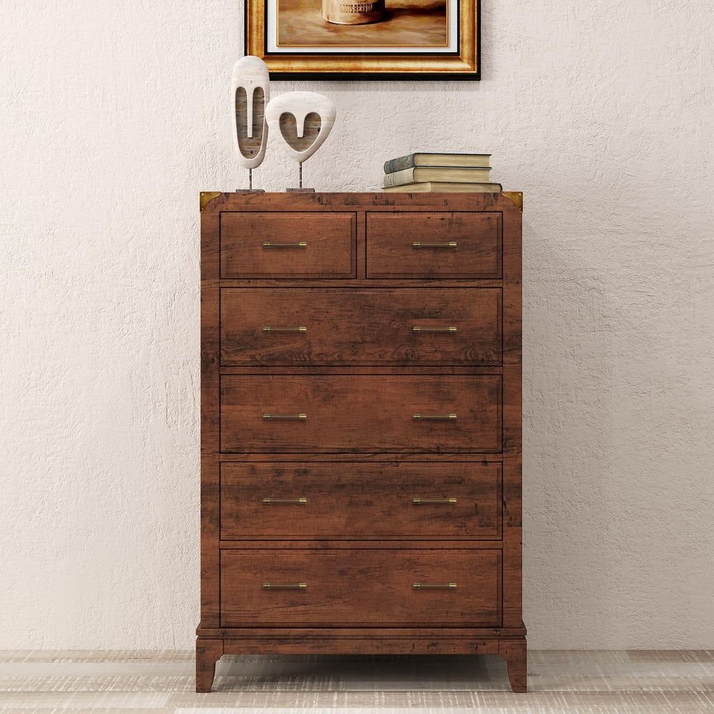 3.75" Wood & Brass Cabinet Pulls, 5-Pack Cabinets