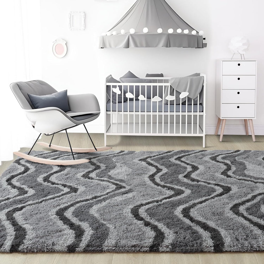 6x9 Large Grey Area Rug