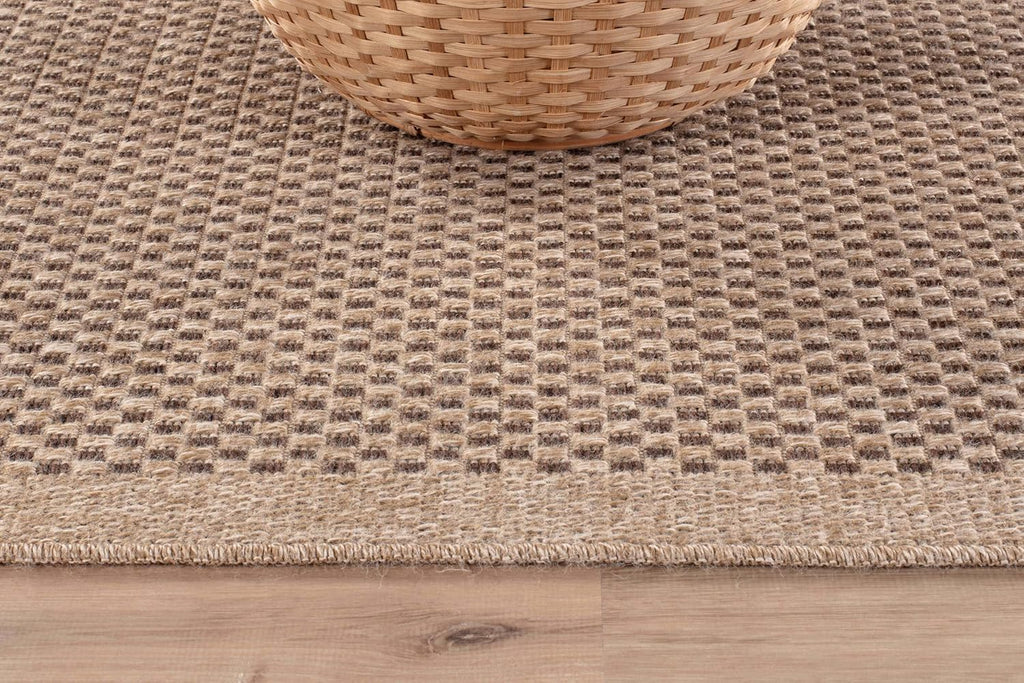 Easy Jute Rug 5x7, Indoor Outdoor Natural Color Fiber Area Rugs Patio and Kitchen Rug, Sisal Boho Woven Design