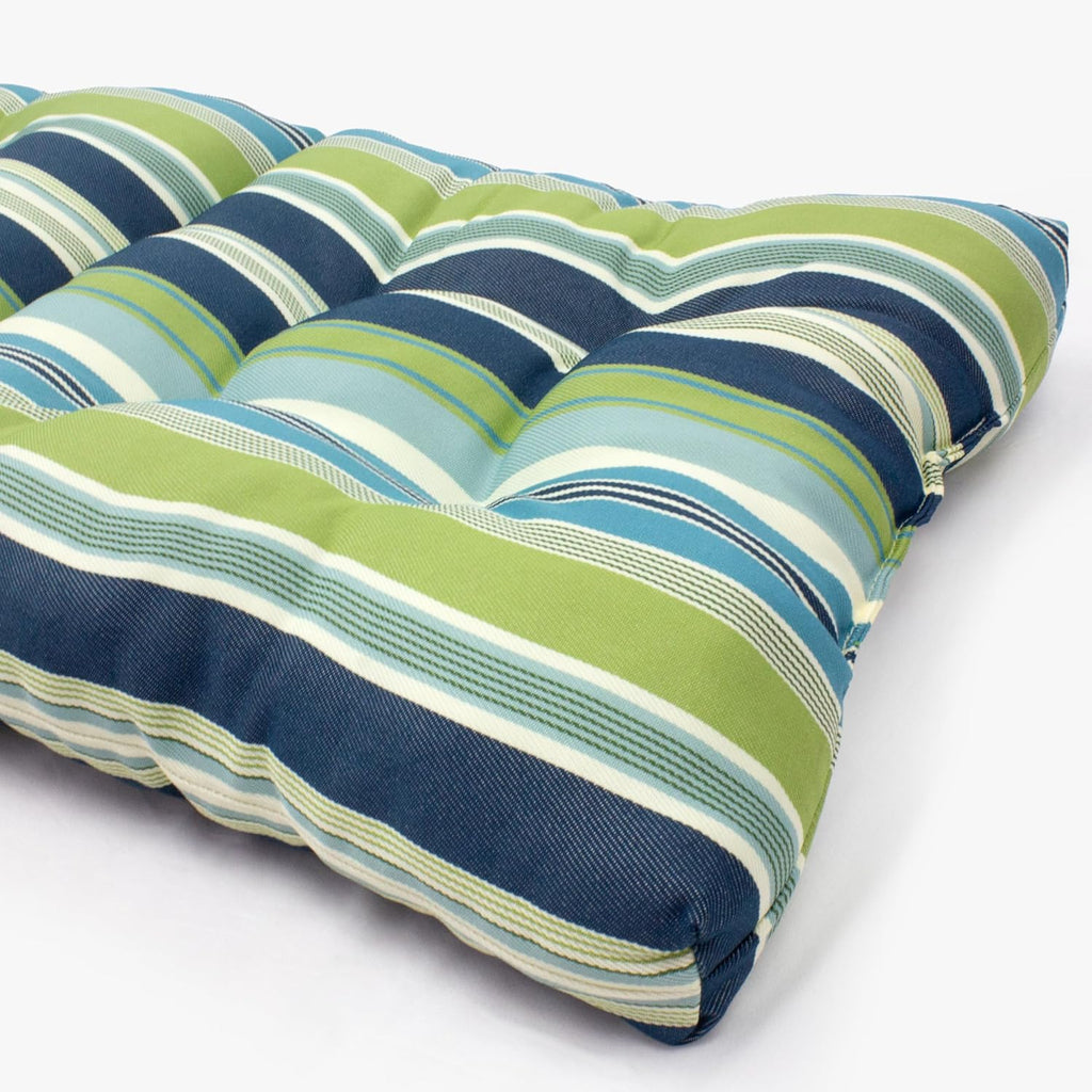 Seaside Stripes Indoor Outdoor Adirondack Cushion Patio Chair Cushion