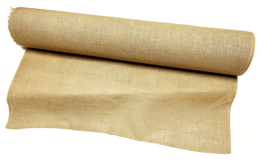 Burlap Fabric Roll 46" to 48 inch x 10 Yards | 30 ft Heavy Duty (10 oz) DIY Landscaping Cloth/Weed Barrier