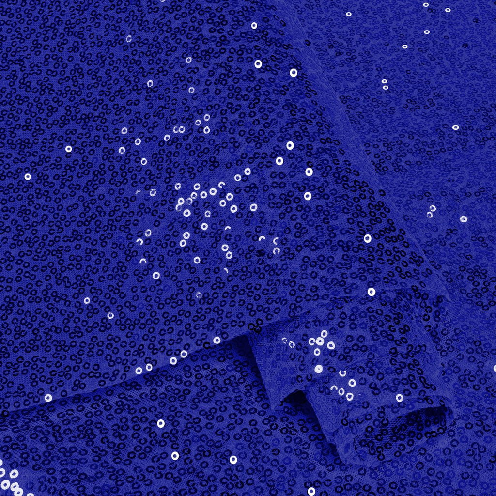 Royal Blue Sequin Fabric by The Yard, 2 Yard, 48 Inch Wide