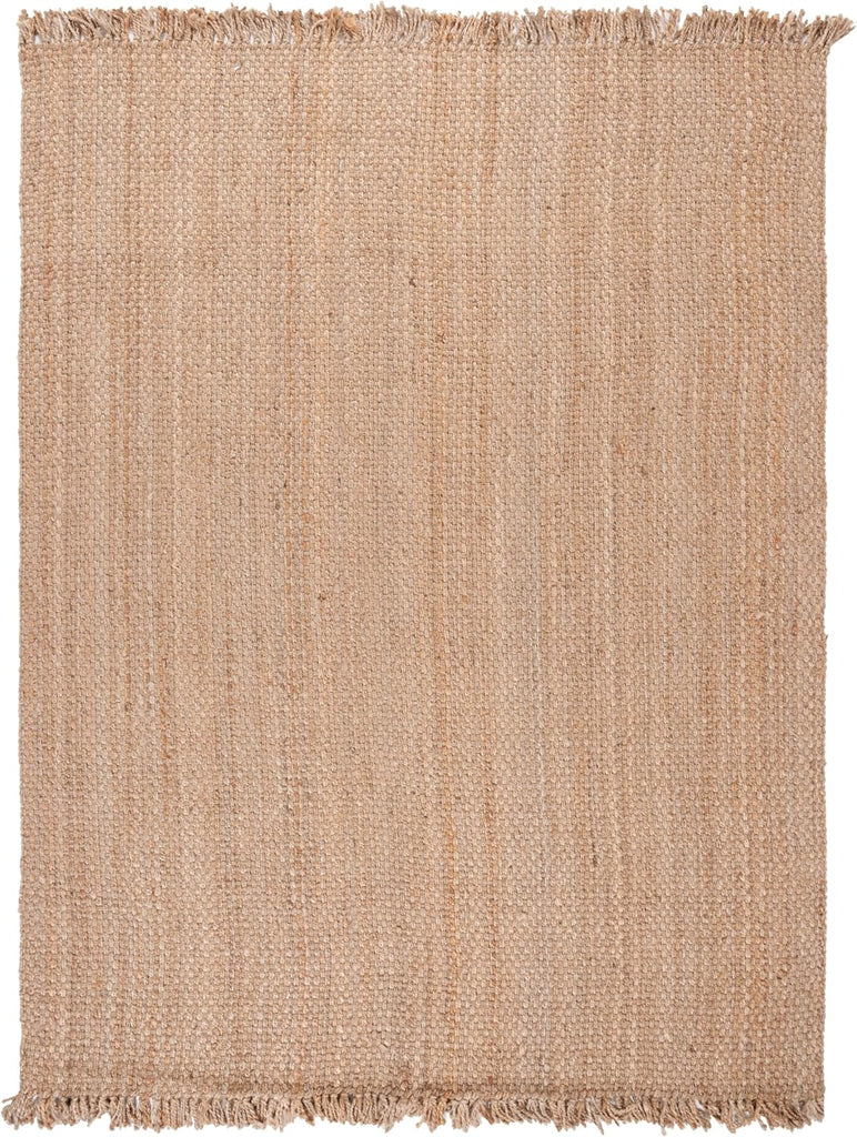 Area Rug - Natural Fiber Collection - Large - Natural, Handmade Jute, Tassel Design, Ideal, Dining Space