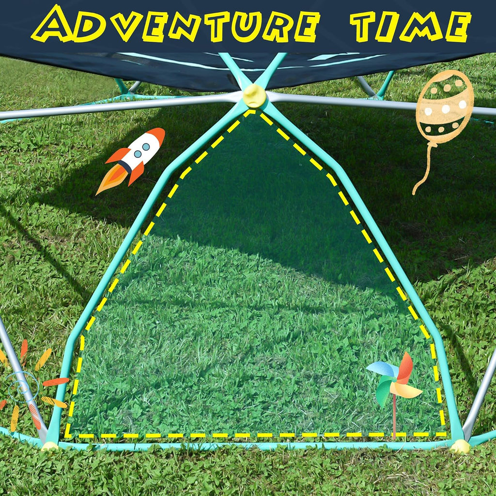 12FT Climbing Dome, Outdoor Dome Climber for Kids 3-10 | Supporting 1000 lbs, Easy Assembly Playground Jungle Gym