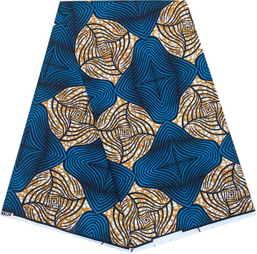 African Print Wax 6 Yard Ankara Cloth Kente Make DIY Crafts and sew Party Dresses(Color H)