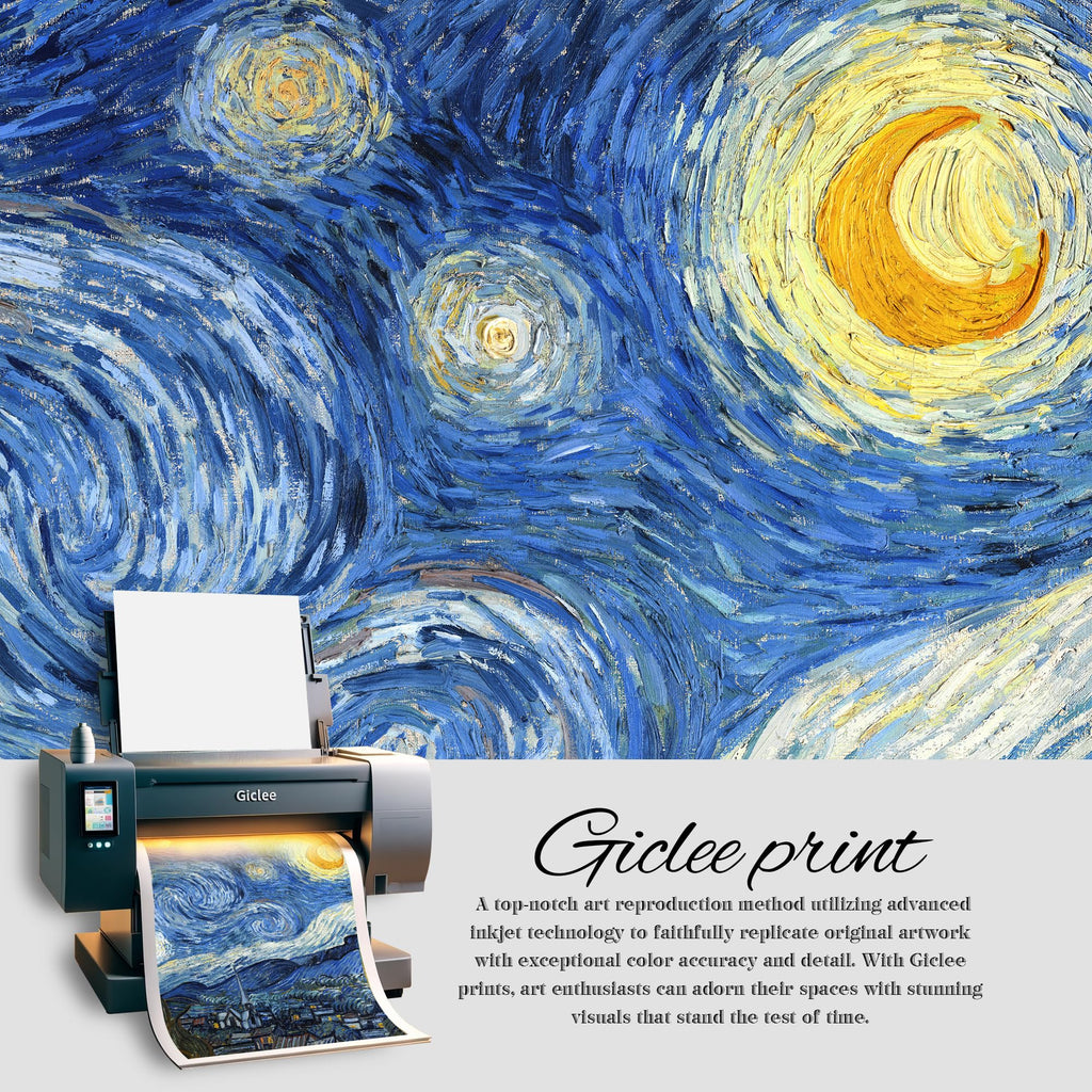 Starry Night by Vincent Van Gogh, Gold-Framed Art