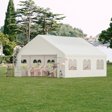 Party Tent 20' x 20' Outdoor Canopy Tent w/Removable Sidewall