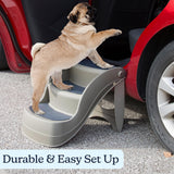 Pet Stairs - Durable Dog Stairs for Small Dogs with 3-Step Design and Safety Locking Pins