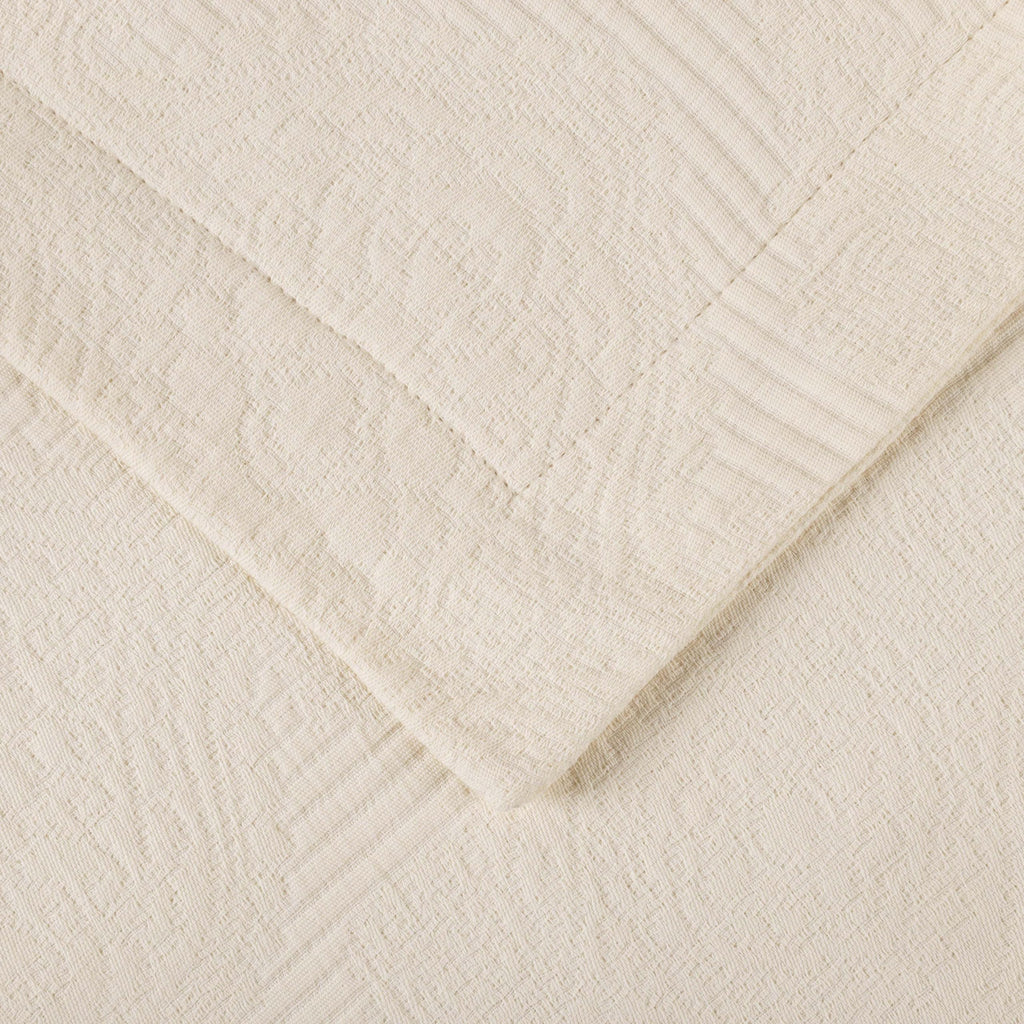 Cotton 3-Piece Bedspread Set, Home Bed Decor, Warm Bedding, 1 Oversized Bedspread, 2 Pillow Shams, Medium Weight