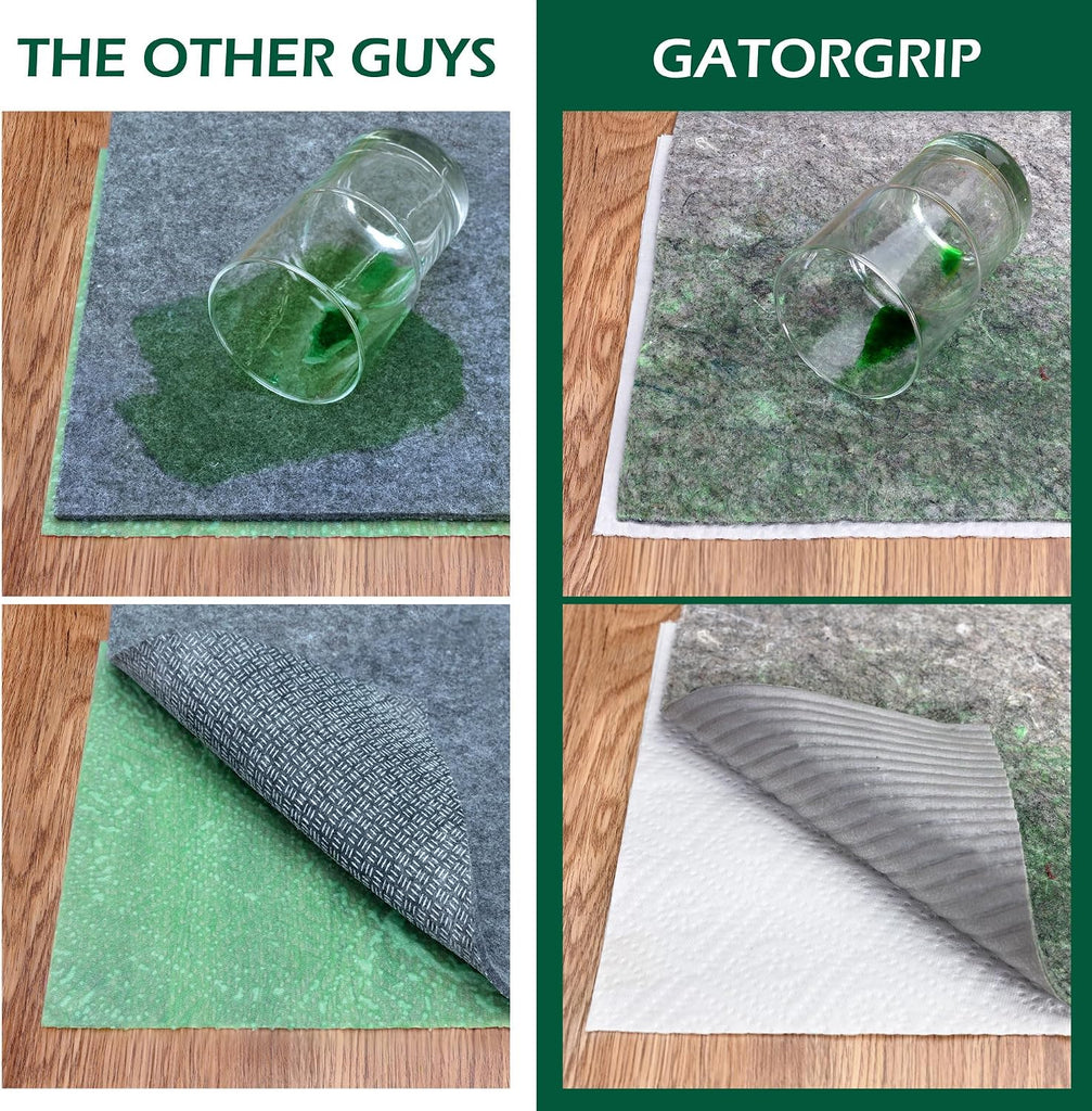 Waterproof Non-Slip Rug Pad, 9x12, Pet-Friendly, Safe for All Floors, Made in the USA, Low-VOC - Set of 108