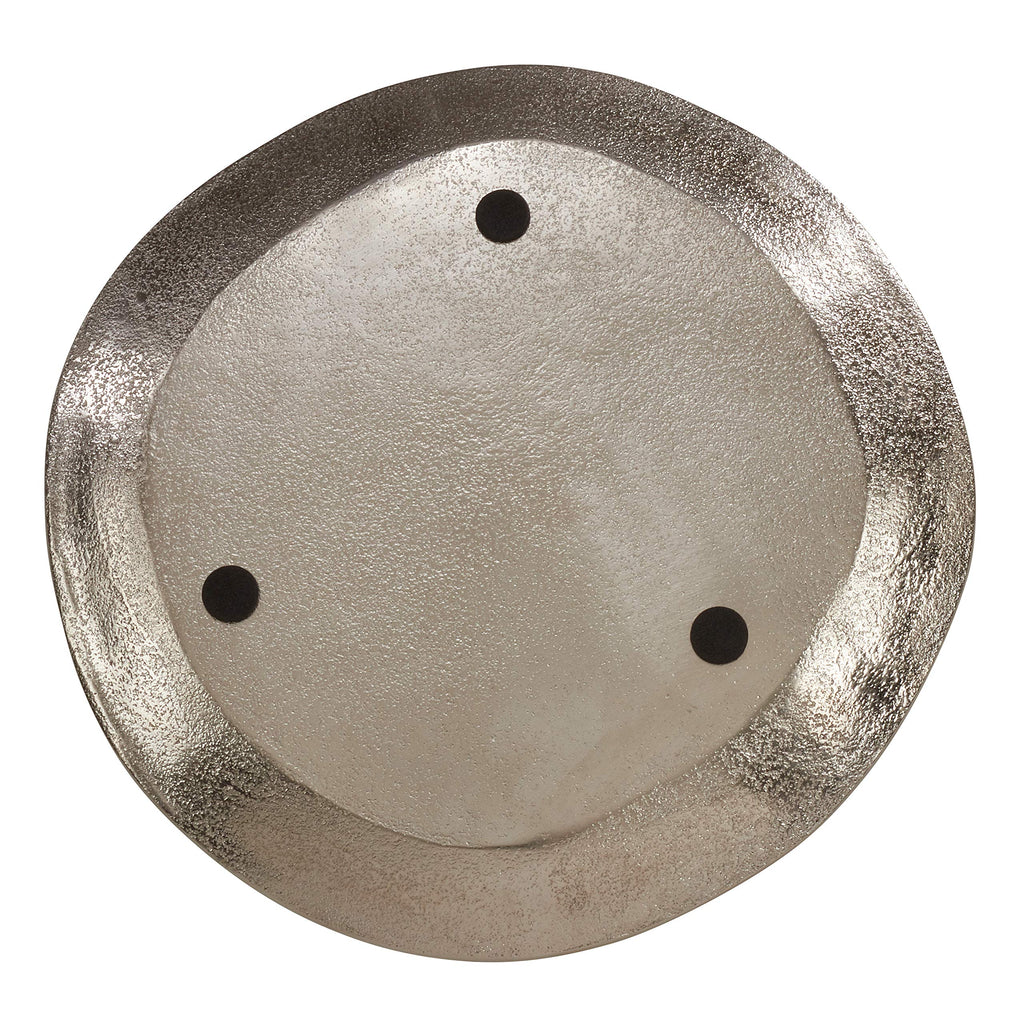 Aluminum Organic Charger (Set of 4), 13"x13", Silver